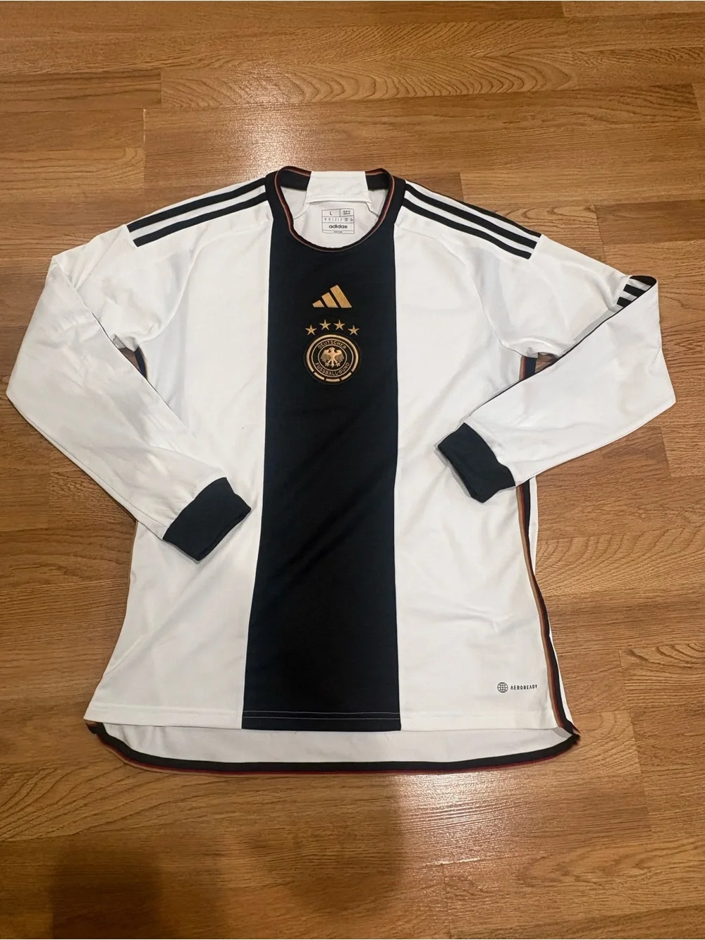 Germany 22/23 -  Adidas Men’s White & Black Long Sleeve Football Jersey